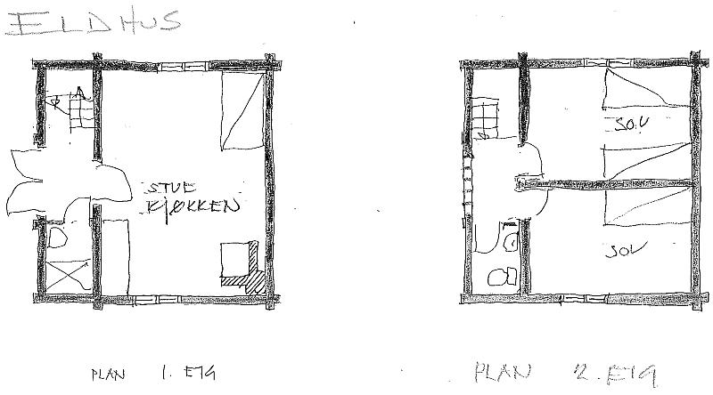 Eldhus-tegning